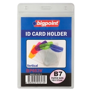 Id Card Holder 128x91mm Vertical Clear