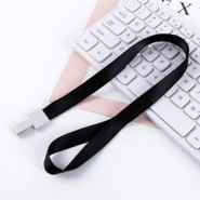 ID Badge Holder Lanyard Black (50 Pcs/Pack)